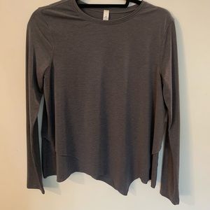 Lululemon long-sleeve top with raw hem. Worn once!